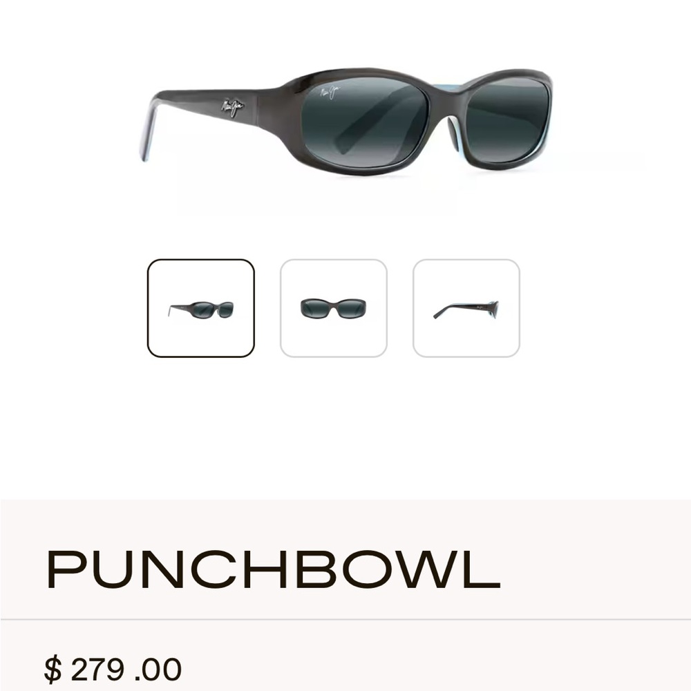 PUNCHBOWL Polarized Rectangular Sunglasses face shape: small. New